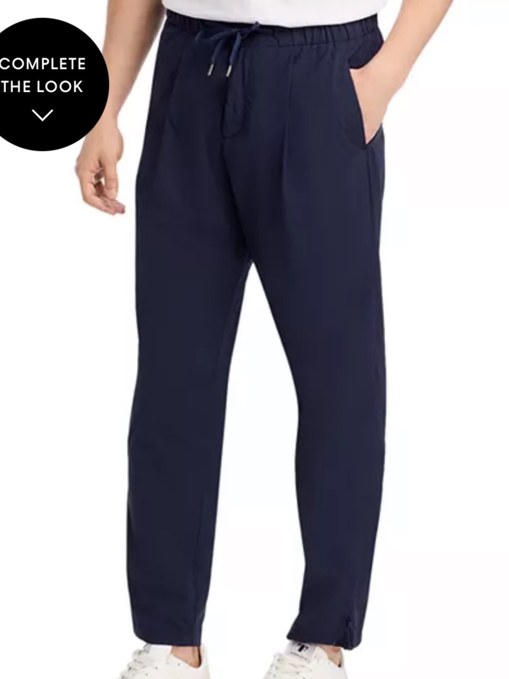 Herno Mens Laminar‎ Nylon Stretch Slim Fit Pleated Pants Blue S PT00001UL